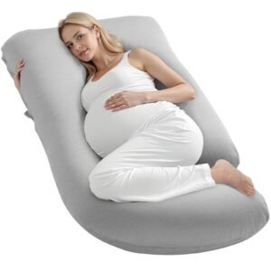 Pregnancy Pillow, G-Shaped Maternity Pillow For Sleeping, Full-Body Support Pillow With Removable & Washable Cover, Soft And Breathable Pregnancy Body Pillows For Back, Belly, Hips, Legs Relief - grey