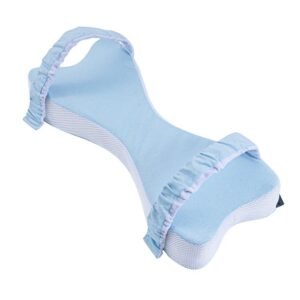 Memory Cotton Side Sleeping Knee Pillow - Light Blue