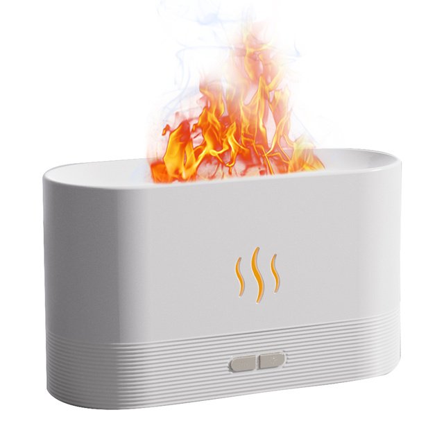 180ML USB Fragrance Essential Oil Diffuser Simulation Flame Ultrasonic Aroma Air Humidifier Home Office Air Freshener Diffusers - Image 2