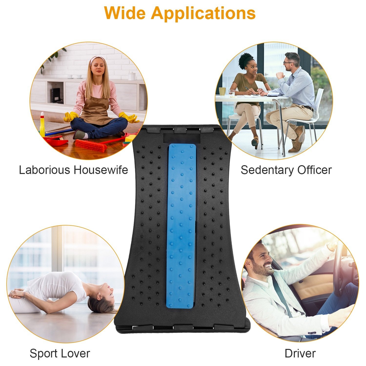 Back Massage Stretching Device Multi-Level Lumbar Spinal Support Stretcher Herniated Disc Upper Lower Back Pain Relief - Image 2