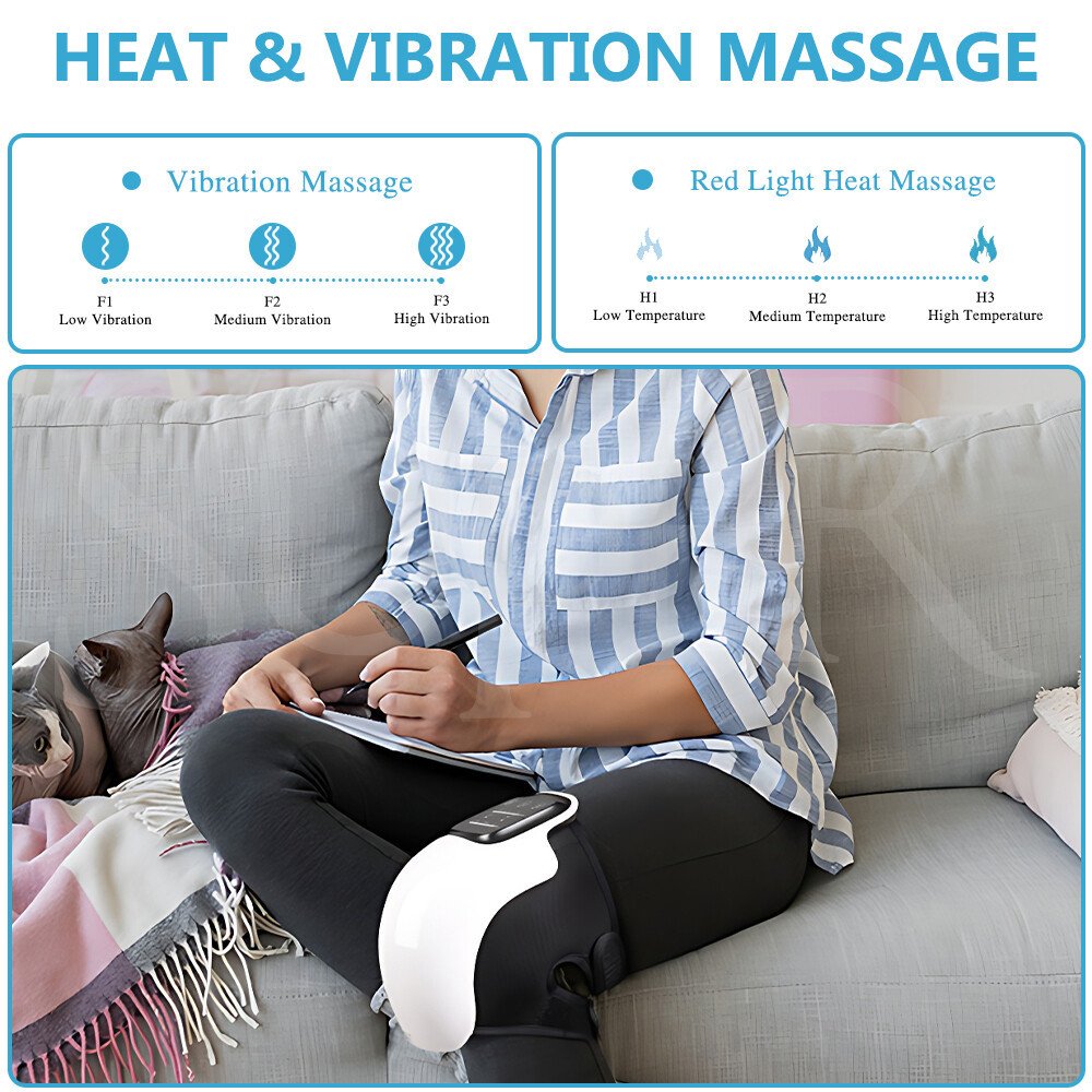 Electric Knee Massager Smart Infrared Heating Therapy Machine Relief Elbow Pain - Image 6