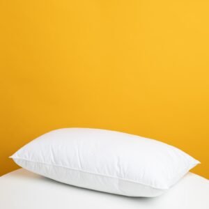 Organic Bamboo Side-Sleeper Bolster Pillow with Removable Slipcover