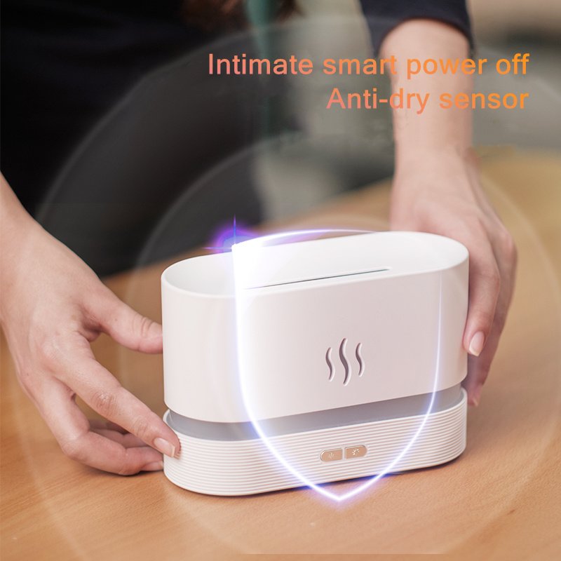 180ML USB Fragrance Essential Oil Diffuser Simulation Flame Ultrasonic Aroma Air Humidifier Home Office Air Freshener Diffusers - Image 4