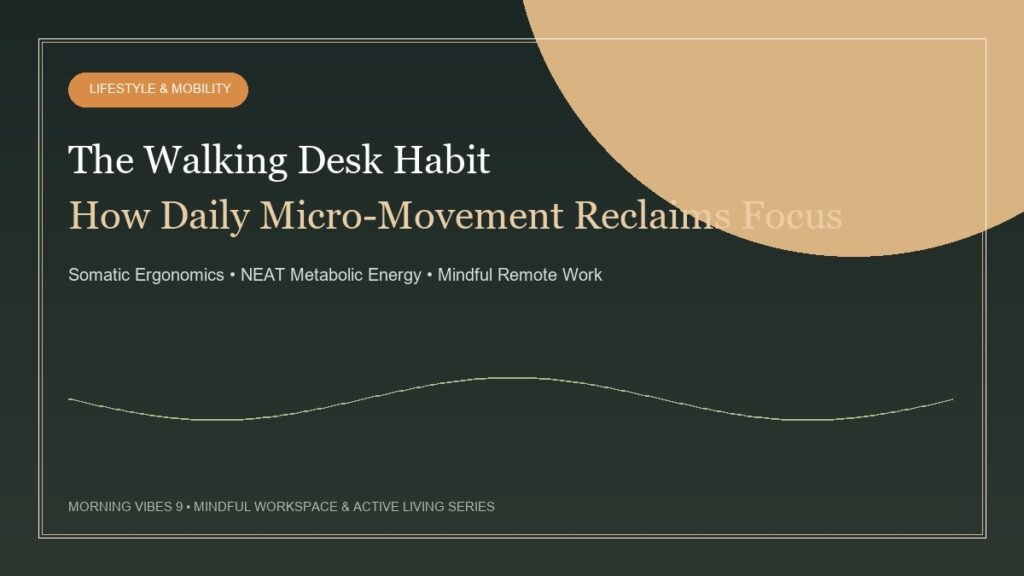 The Walking Desk Habit Under-Desk Treadmill Routine