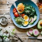 Healthy Food and Hydration colorful wholesome breakfast and citrus water